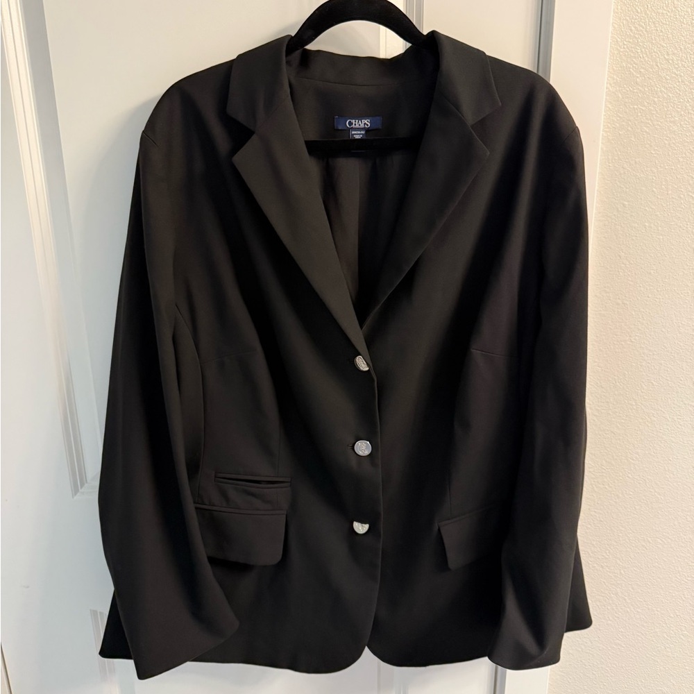 20W Chaps black suit jacket women’s